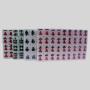 Portable Mini Mahjong Set Acrylic Tiles Family Game