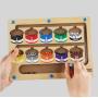 Wooden Magnet Color Number Puzzle Game Board - Educational Toy