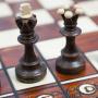 Luxury Tunisian Ebony/Olive Wood Chess Set