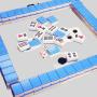 Mini Mahjong Tiles Travel Game Set - 144pcs Blue