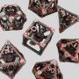 Gold Bloody Troll Dice DND Metal Set - Hollow Logo