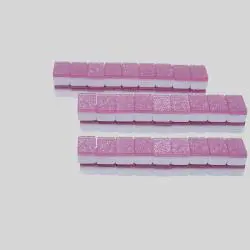 Pink Acrylic Mini Mahjong Set - Silk Gift for Board Game