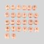 Wooden Dice Beads - 10mm 12mm Letters Beeches DIY Beads