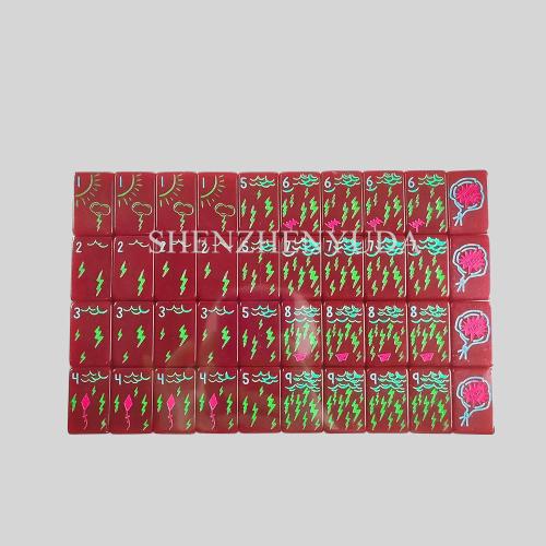 Acrylic Mahjong Game Set - Travel American Mahjong with Joker