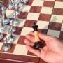 Acrylic Wooden Chess Set - Vintage European King Chess Game