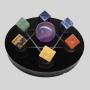 Natural Stone Gem Dice Mahjong Games - 15mm Jade Crafts