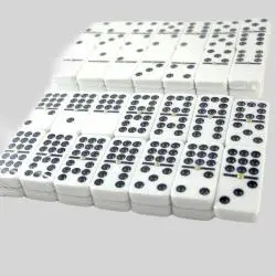Double Nine Domino Game - Plastic Chess & Card Set