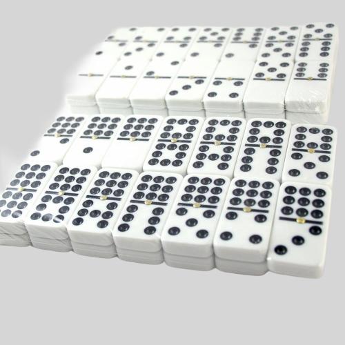 Double Nine Domino Game - Plastic Chess & Card Set