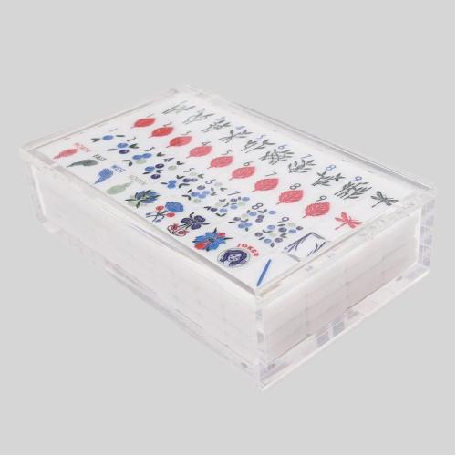 Acrylic Mahjong Tile Storage Box – Clear Display Case