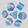 Udixi Resin Pink Polyhedral Dice Set - Pride Flags D&D