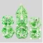 7pcs D&D Dragon Dice Set - Hollow Metal RPG Dice for Pathfinder & DND