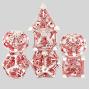 7pcs D&D Dragon Dice Set - Hollow Metal RPG Dice for Pathfinder & DND