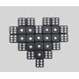 10mm White Black D6 Dice - Mini Polyhedral Game Dice