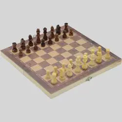 3 in 1 Wooden Chess Set - Kids Game Board