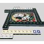 Acrylic Mahjong Set 144 Tiles Blue White Board Game