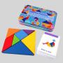 Custom Colorful Magnetic Tangram Puzzle Kids Toy