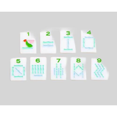 Colorful Custom Acrylic Mahjong Game Set