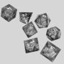 Resin D&D Dice Set - Handcrafted Polyhedral Dice