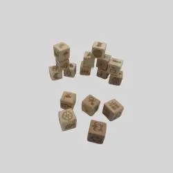 Custom Wood Dice - UV Print, Laser Hot Stamp, Kids Game Set