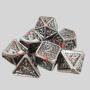 Custom D&D Dice Set - Metal Polyhedral Dice (D20)
