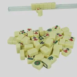 Mini Chinese Mahjong Set - 144pcs Melamine Tiles, Casino Grade