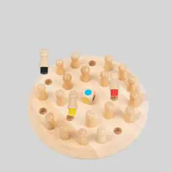 Early Learning Wooden Memory Chess Puzzle for Kids - Boys & Girls