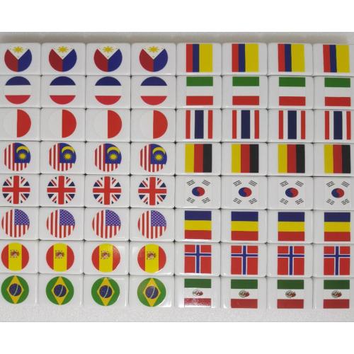 Cute Country Flags Mahjong Set - Durable Promotional Gift
