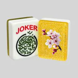 Custom Cherry Blossom Mahjong Tiles - lllM Casino Quality