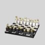 Luxury Gold Chess Set - Wooden Decorative Chessboard Game