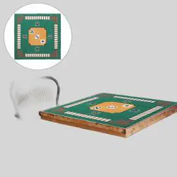 Mahjong Table Mat - Multi-Color Embroidery Game Mat