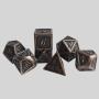 DND Metal Dice Set 7pcs Polyhedral Retro Gaming Dice