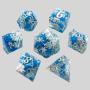 Xironng Resin Dice 7Pcs DND Polyhedral Dice Set