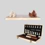 Foldable Wooden Chess Set - 2 Extra Queens