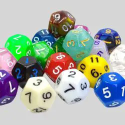 Custom D12 Glitter Dice - RPG D&D Acrylic Dice