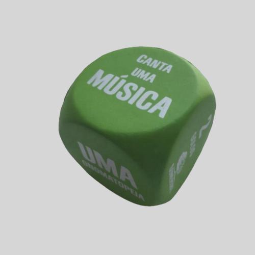 Custom Eco-Friendly Dice Cube - SEJ Logo Stress Ball
