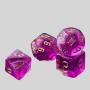 Udixi Glitter Polyhedral Dice Set - D&D RPG Acrylic Dice