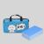 blue handbag