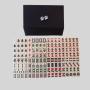 Professional 30mm Mahjong Tiles Set - 144pcs Ivory with Box