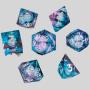 Resin D&D Dice Set - Polygonal Sharp Edge Dice