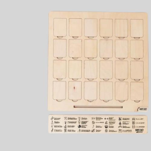 Custom Laser Cut Wooden Game Boards - Who's It, Who Am I Gifts