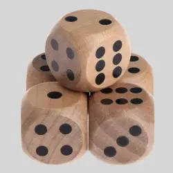Custom Wooden Dice, Party Game Cubes, Factory Direct
