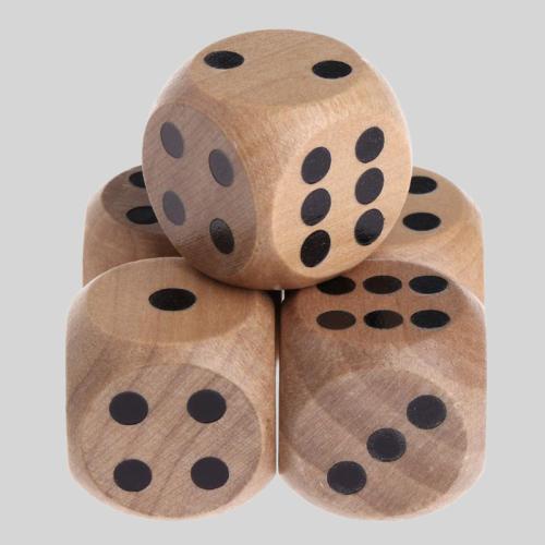 Custom Wooden Dice, Party Game Cubes, Factory Direct