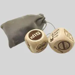 Custom Wooden Dice - Blank 6S Block for DIY Games