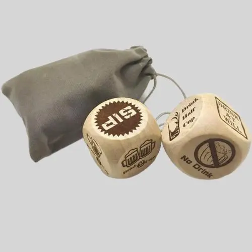 Custom Wooden Dice - Blank 6S Block for DIY Games Custom Wooden Dice - Blank 6S Block for DIY Games