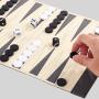 Luxury PU Leather Rollable Backgammon Chess Set - OEM Custom