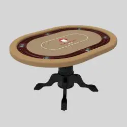 Texas Poker Table - Mini 6 Player Gambling Set