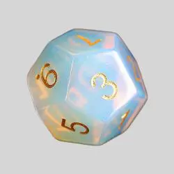 Opal Dice Set - Wholesale D&D RPG Dice