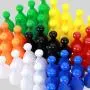Colored Chess Pawns - Custom Plastic Game Pieces Colored Chess Pawns - Custom Plastic Game Pieces