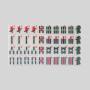 Mini American Mahjong Set - 166pcs Ivory Melamine Tiles