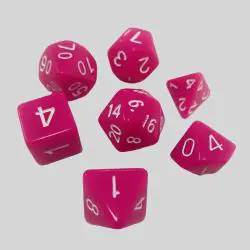 Acrylic Resin Dice Set - Custom RPG Polyhedral Dice